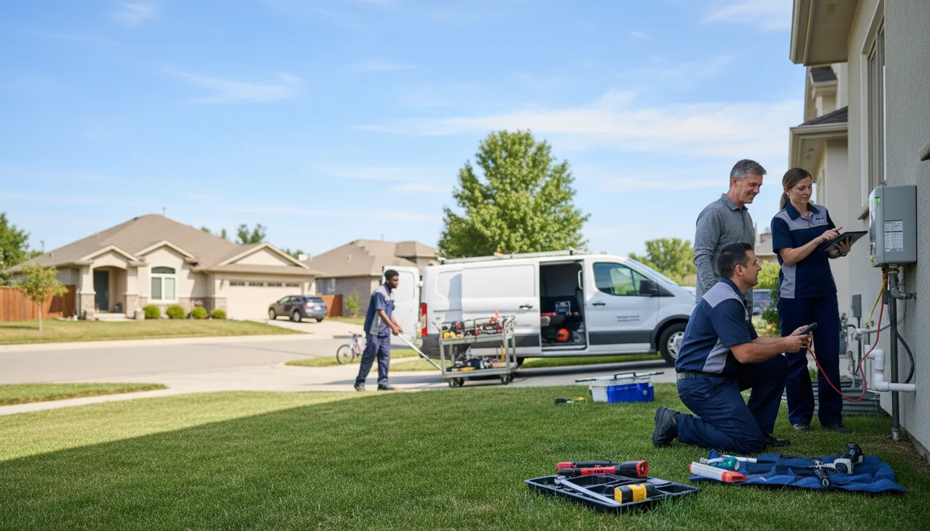Tankless water heater service in Shirley, IN